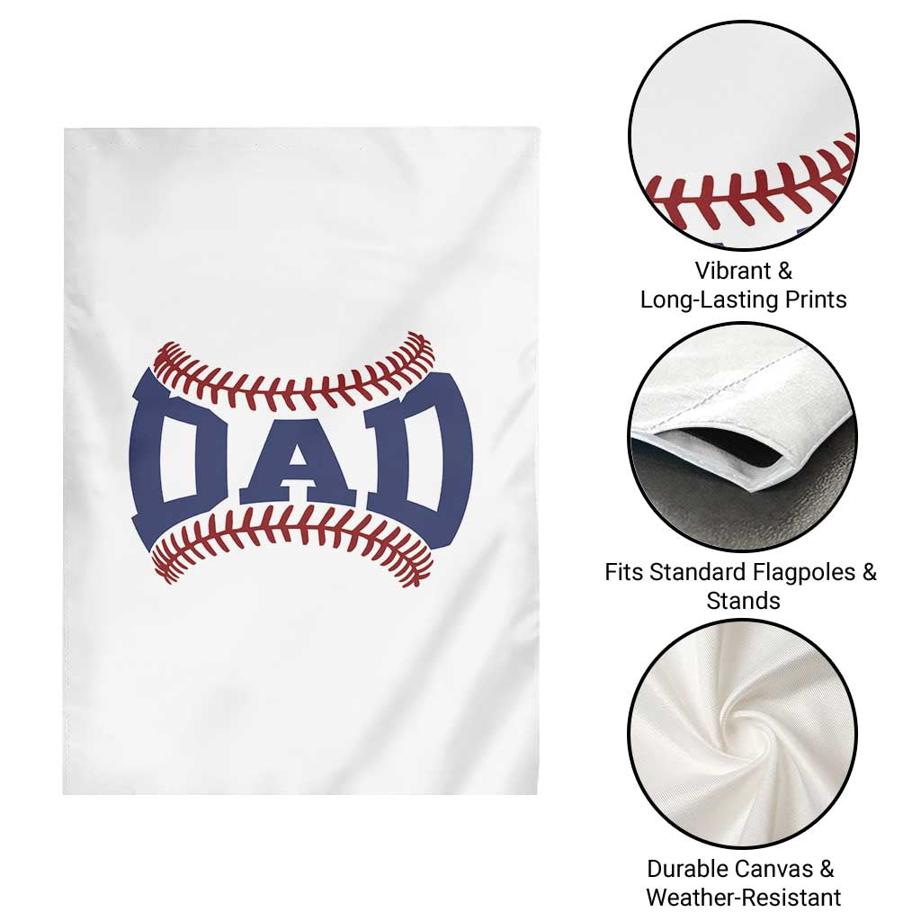 Proud Baseball Dad Garden Flag Game Day Gift For Him TS12 Print Your Wear