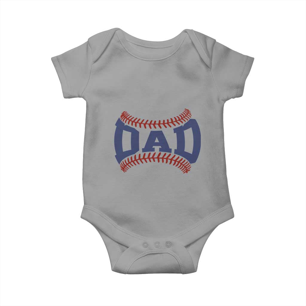 Proud Baseball Dad Baby Onesie Game Day Gift For Him TS12 Sport Gray Print Your Wear