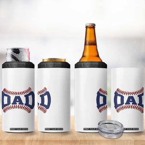 Proud Baseball Dad 4 in 1 Can Cooler Tumbler Game Day Gift For Him TS12 Print Your Wear