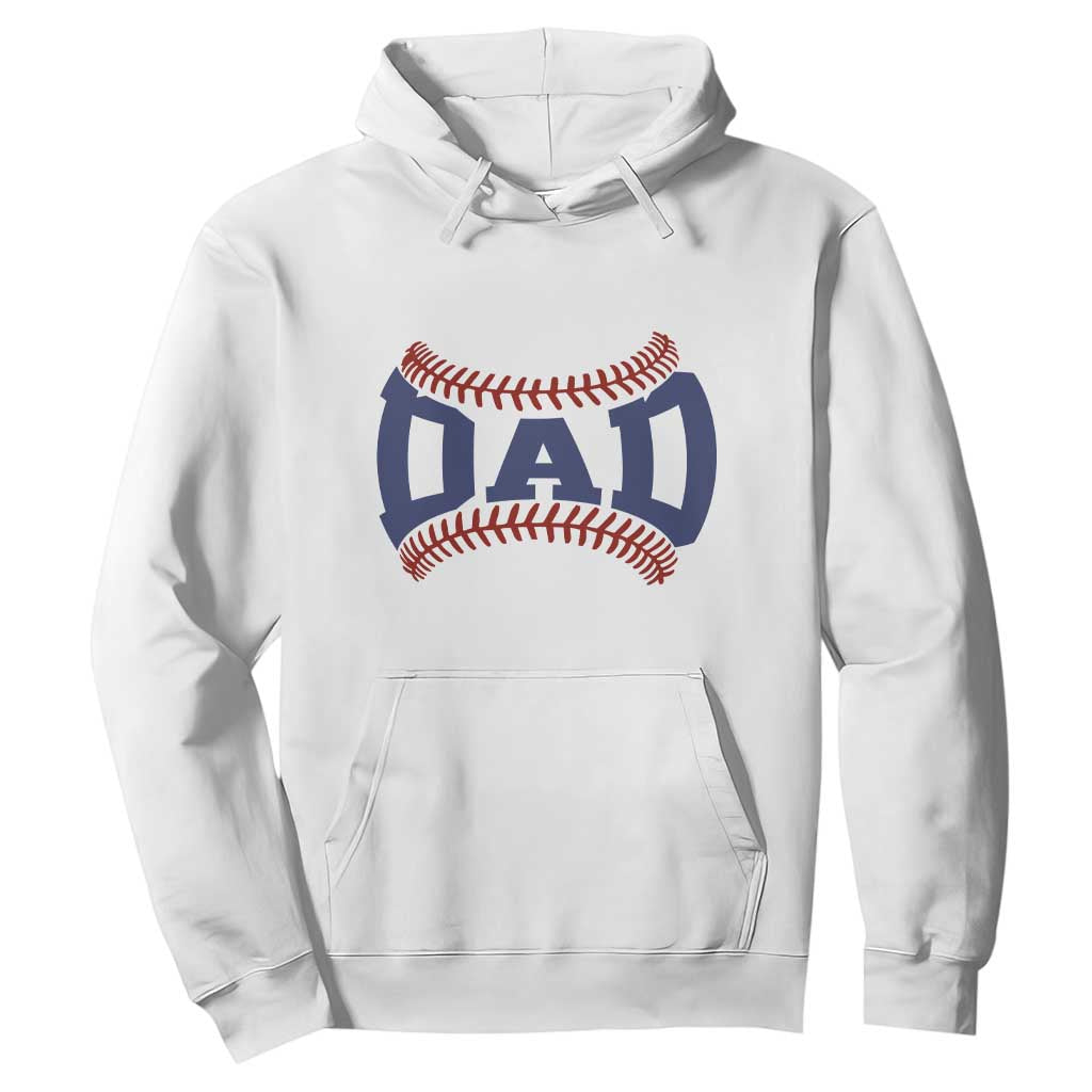 Proud Baseball Dad Hoodie Game Day Gift For Him TS12 White Print Your Wear