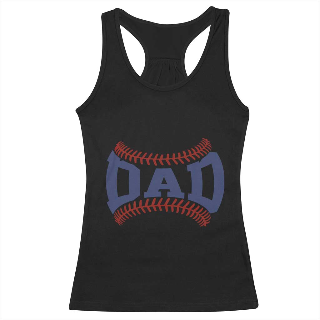 Proud Baseball Dad Racerback Tank Top Game Day Gift For Him TS12 Black Print Your Wear