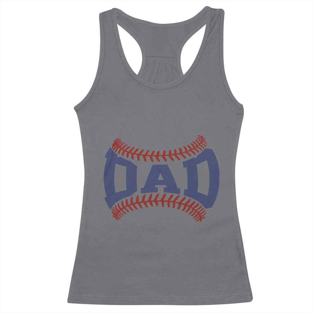 Proud Baseball Dad Racerback Tank Top Game Day Gift For Him TS12 Charcoal Print Your Wear