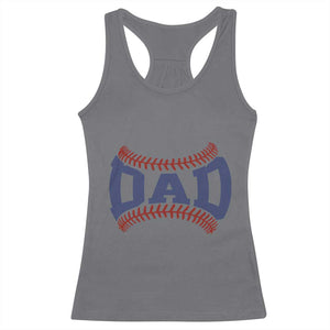 Proud Baseball Dad Racerback Tank Top Game Day Gift For Him TS12 Charcoal Print Your Wear