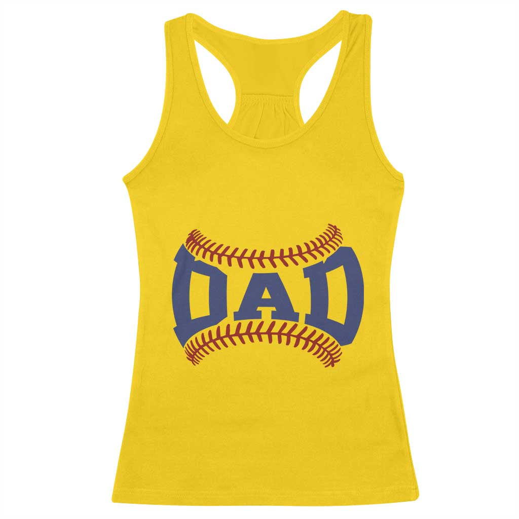 Proud Baseball Dad Racerback Tank Top Game Day Gift For Him TS12 Daisy Print Your Wear