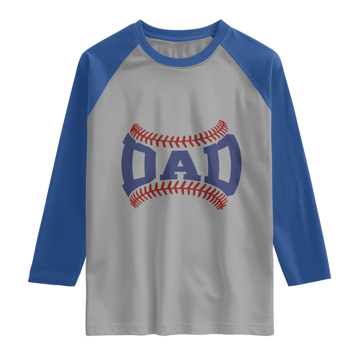 Proud Baseball Dad Raglan Shirt Game Day Gift For Him TS12 Sport Gray Royal Print Your Wear