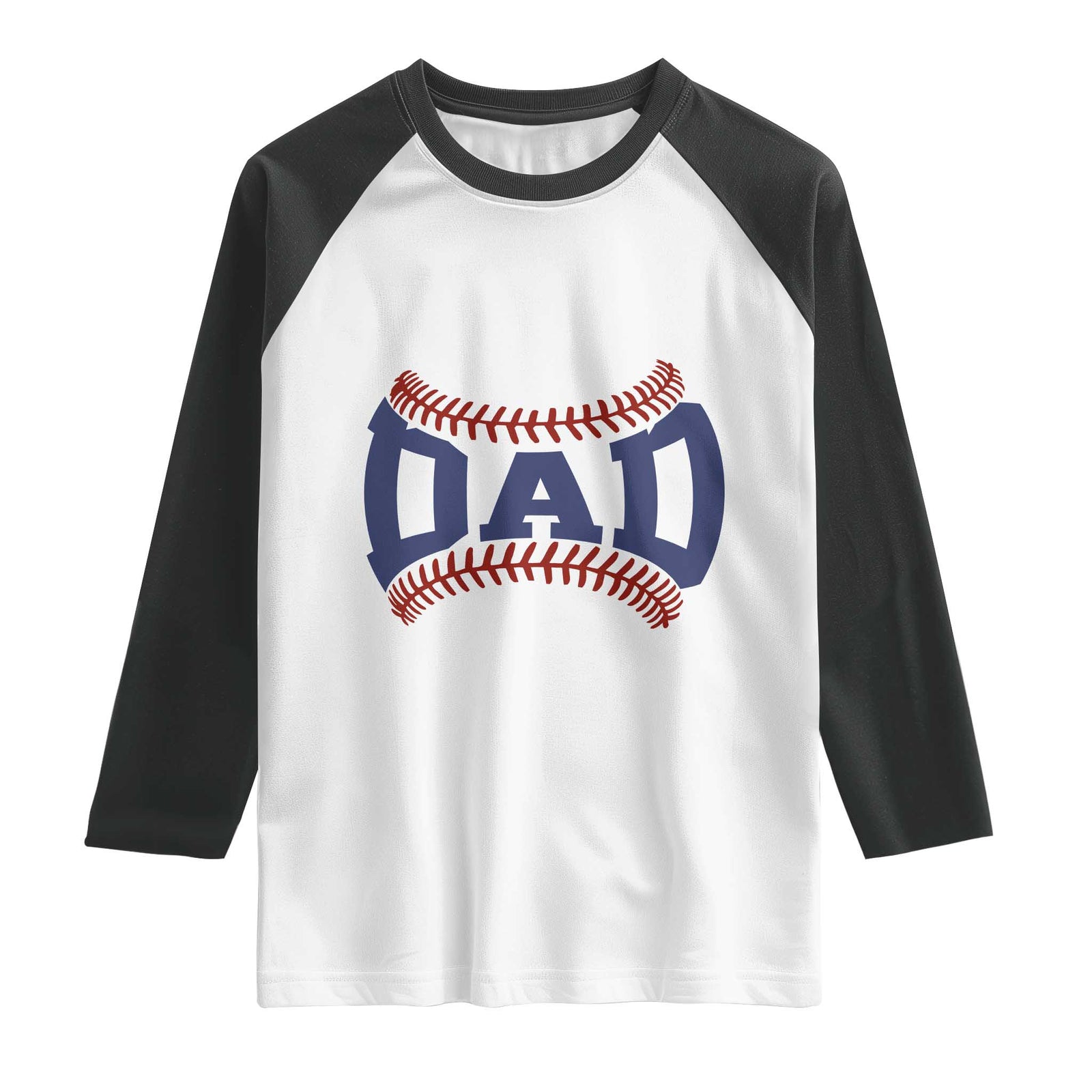 Proud Baseball Dad Raglan Shirt Game Day Gift For Him TS12 White Black Print Your Wear