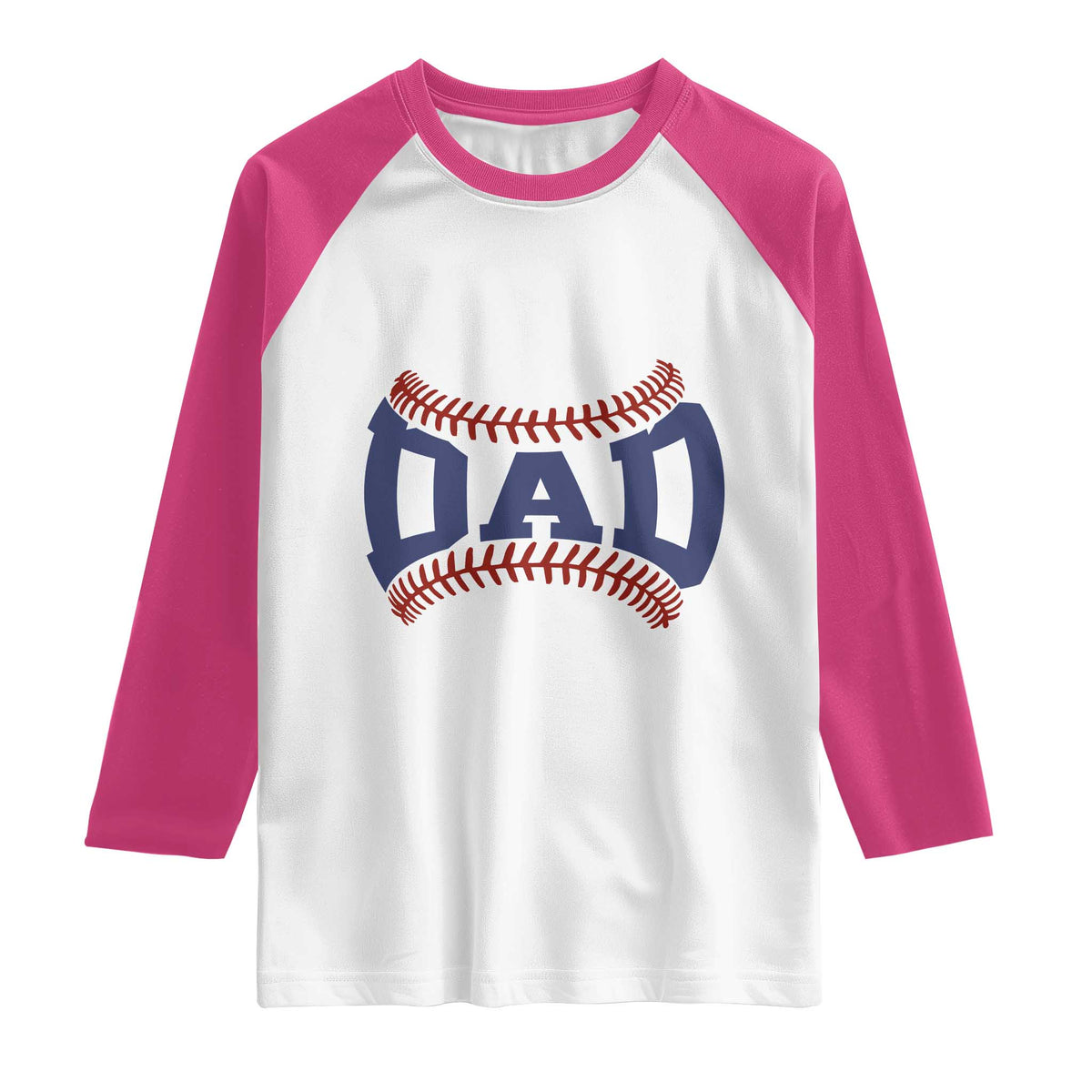 Proud Baseball Dad Raglan Shirt Game Day Gift For Him TS12 White Heliconia Print Your Wear