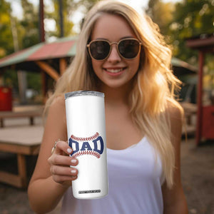 Proud Baseball Dad Skinny Tumbler Game Day Gift For Him TS12 Print Your Wear