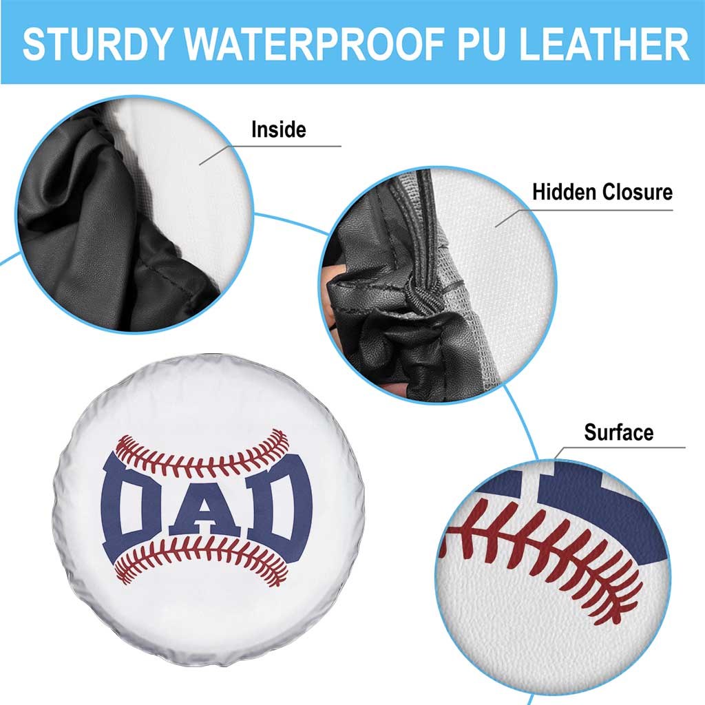 Proud Baseball Dad Spare Tire Cover Game Day Gift For Him TS12 Print Your Wear