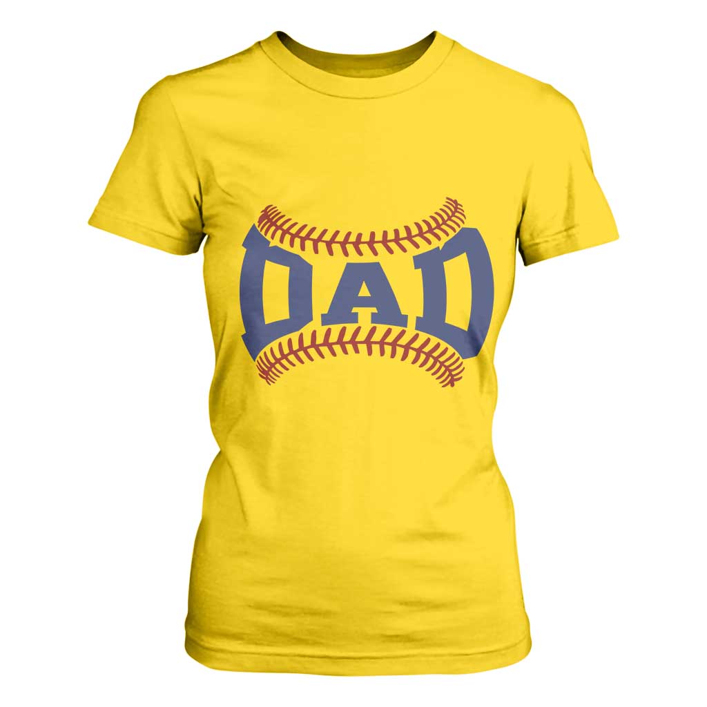 Proud Baseball Dad T Shirt For Women Game Day Gift For Him TS12 Daisy Print Your Wear