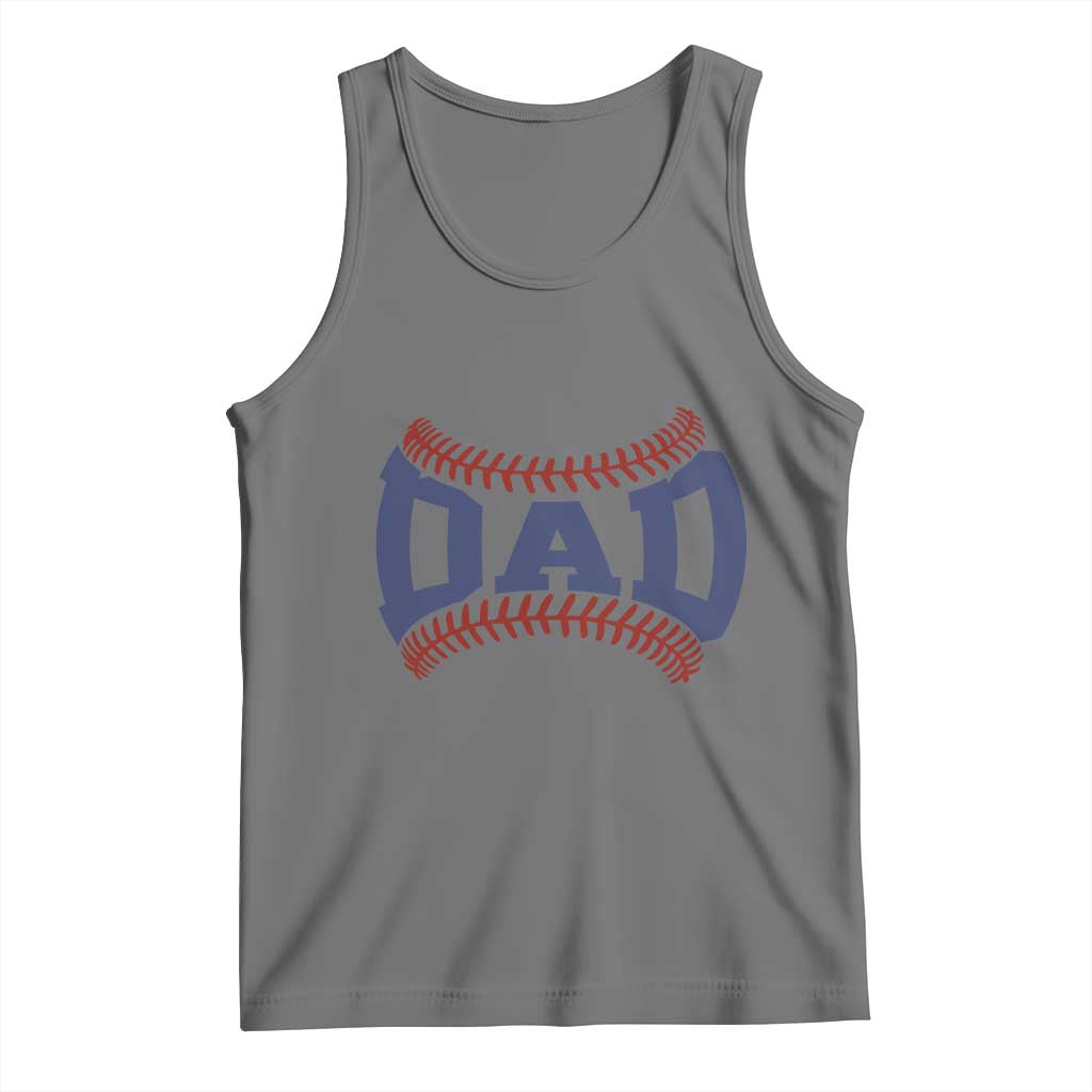 Proud Baseball Dad Tank Top Game Day Gift For Him TS12 Black Heather Print Your Wear