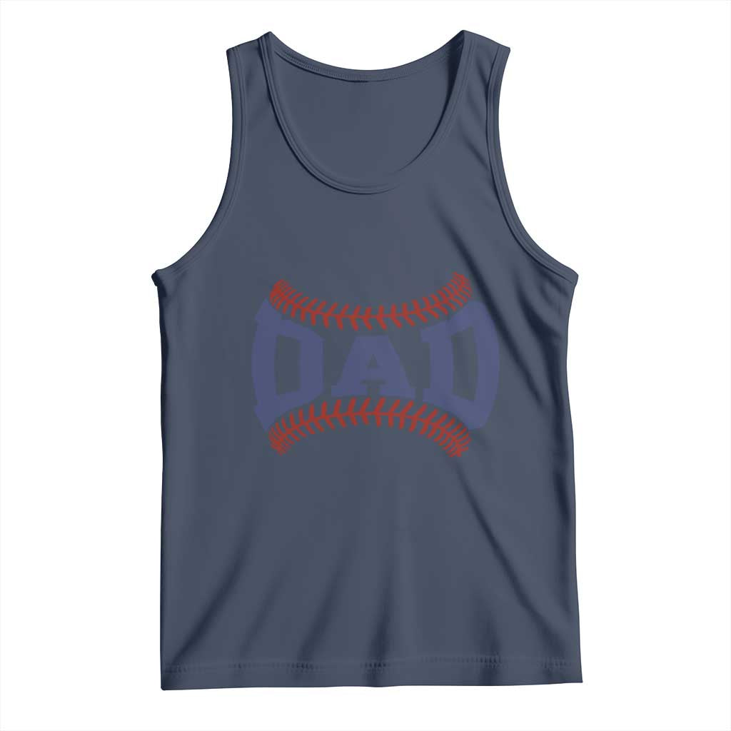 Proud Baseball Dad Tank Top Game Day Gift For Him TS12 Navy Print Your Wear