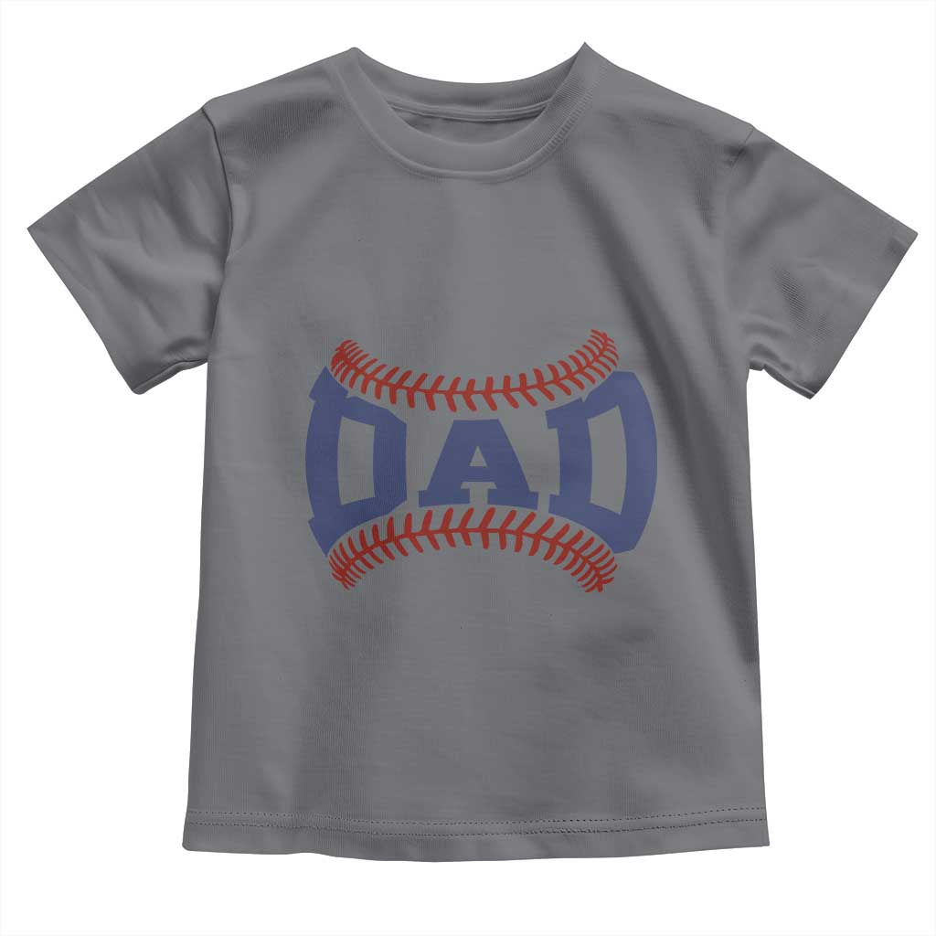 Proud Baseball Dad Toddler T Shirt Game Day Gift For Him TS12 Charcoal Print Your Wear
