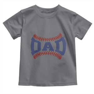 Proud Baseball Dad Toddler T Shirt Game Day Gift For Him TS12 Charcoal Print Your Wear