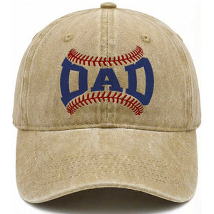 Proud Baseball Dad Washed Cotton Baseball Cap Game Day Gift For Him TS12 Print Your Wear