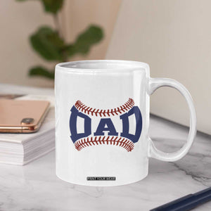 Proud Baseball Dad Coffee Mug Game Day Gift For Him TS12 Print Your Wear