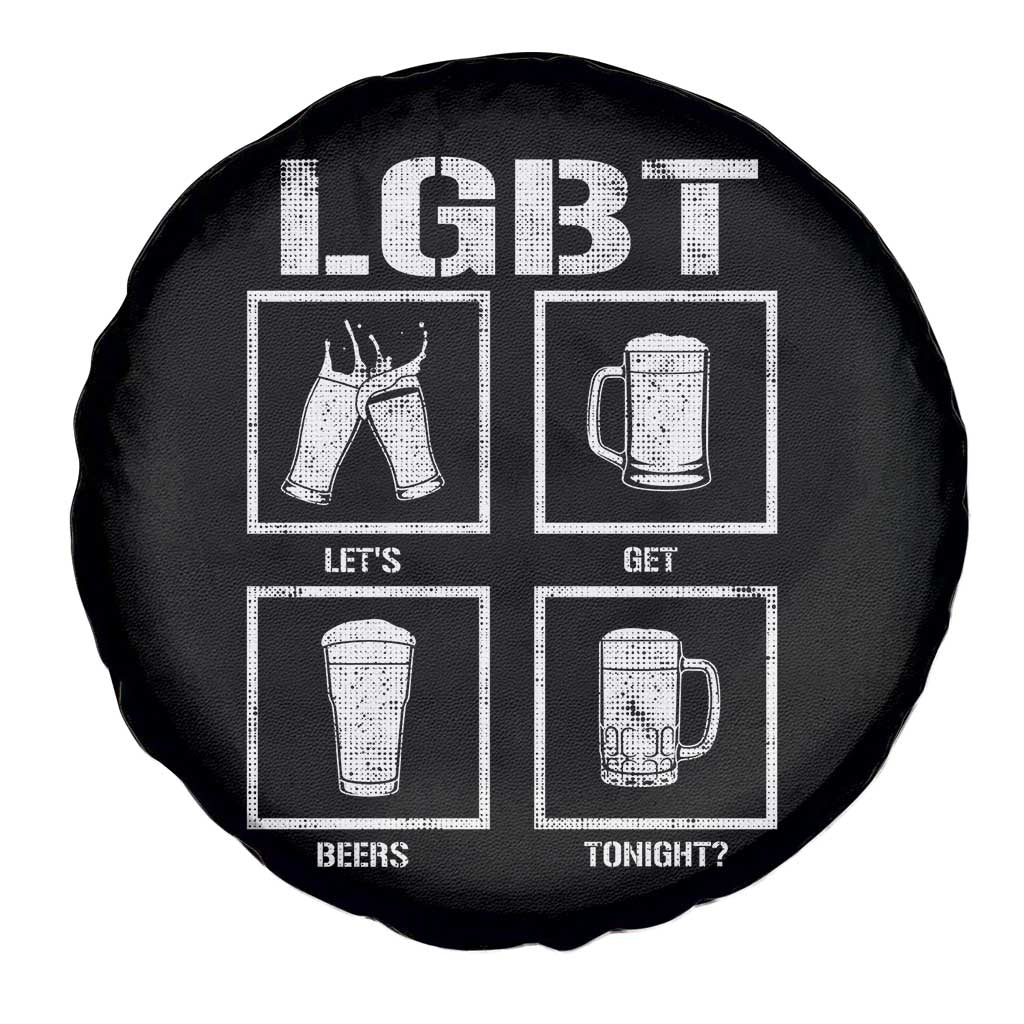 LGBT Let's Get Beers Tonight Spare Tire Cover Funny Beer Drinking TS12 Print Your Wear