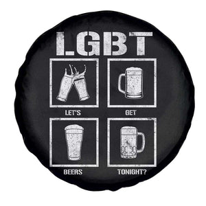 LGBT Let's Get Beers Tonight Spare Tire Cover Funny Beer Drinking TS12 Print Your Wear