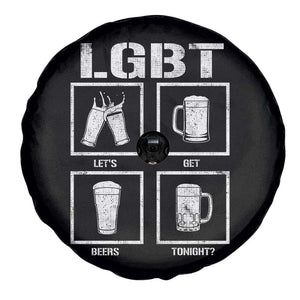 LGBT Let's Get Beers Tonight Spare Tire Cover Funny Beer Drinking TS12 Print Your Wear
