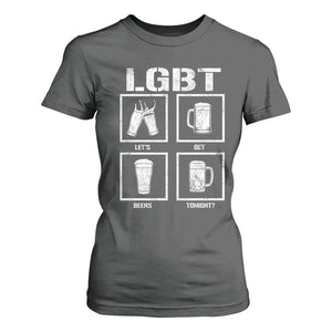 LGBT Let's Get Beers Tonight T Shirt For Women Funny Beer Drinking