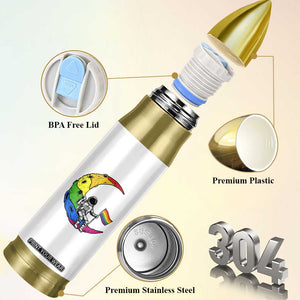Rainbow Astronaut On The Moon LGBT Bullet Tumbler Spaceman Pride Month TS12 Print Your Wear