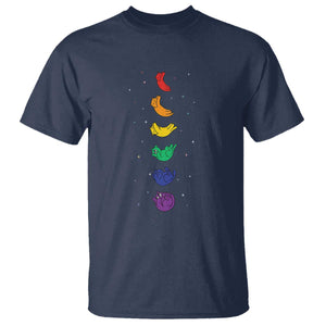 Funny Purride Cats In Space Rainbow T Shirt LGBQT Pride Feline Space