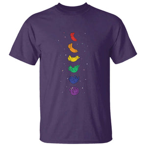 Funny Purride Cats In Space Rainbow T Shirt LGBQT Pride Feline Space
