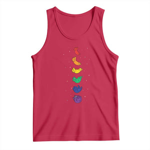 Funny Purride Cats In Space Rainbow Tank Top LGBQT Pride Feline Space TS12 Red Print Your Wear