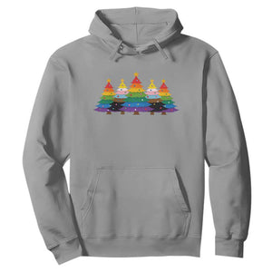 Christmas Rainbow Tree LGBTQ Support Hoodie Holiday Pride Gift