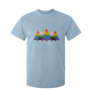 Christmas Rainbow Tree LGBTQ Support T Shirt For Kid Holiday Pride Gift