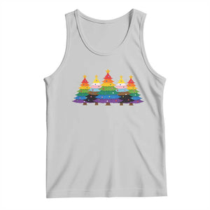 Christmas Rainbow Tree LGBTQ Support Tank Top Holiday Pride Gift