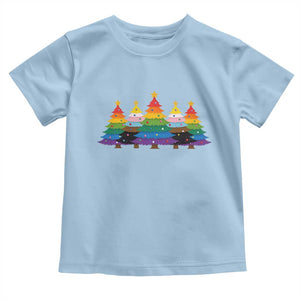 Christmas Rainbow Tree LGBTQ Support Toddler T Shirt Holiday Pride Gift