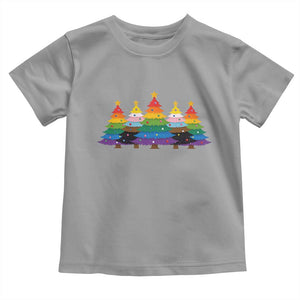 Christmas Rainbow Tree LGBTQ Support Toddler T Shirt Holiday Pride Gift