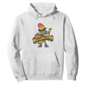 Sorry Girls I Like Bananas Hoodie Funny LGBTQ Graphic