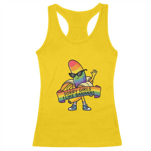 Sorry Girls I Like Bananas Racerback Tank Top Funny LGBTQ Graphic TS12 Daisy Print Your Wear