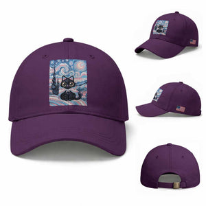 Funny Transgender Cat Starry Night Baseball Cap LGBTQ Pride Support Gift