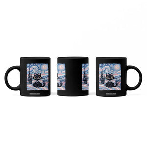 Funny Transgender Cat Starry Night Coffee Mug LGBTQ Pride Support Gift