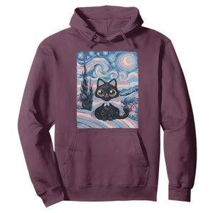 Funny Transgender Cat Starry Night Hoodie LGBTQ Pride Support Gift