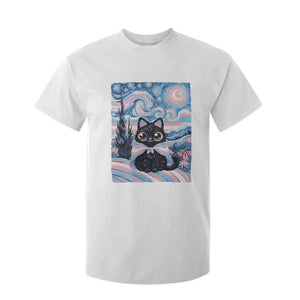 Funny Transgender Cat Starry Night T Shirt For Kid LGBTQ Pride Support Gift