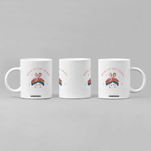 Funny Flamingos Woke Up Gay Again Coffee Mug Gift For Queer Bird Lovers TS12 Print Your Wear