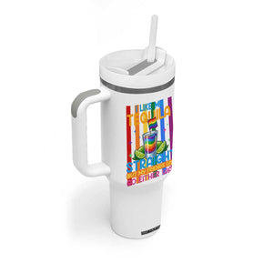 I Like My Tequila Straight But My Friends Go Either Way Tumbler With Handle Funny LGBTQ Drinking TS12 Print Your Wear