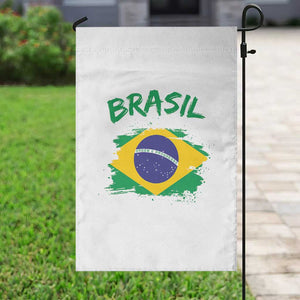 Vintage Brasil Flag Garden Flag Brazilian Heritage Pride