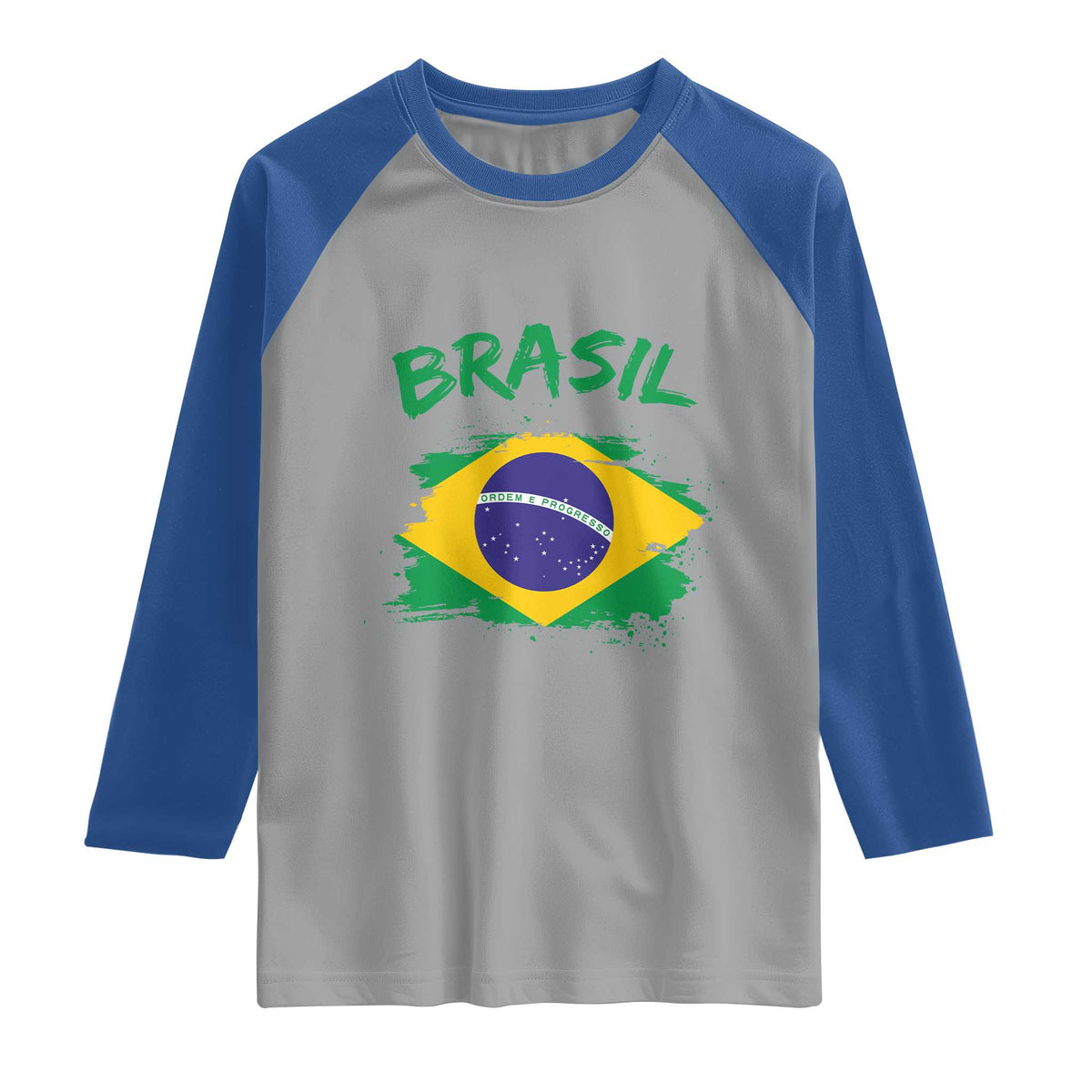 Vintage Brasil Flag Raglan Shirt Brazilian Heritage Pride