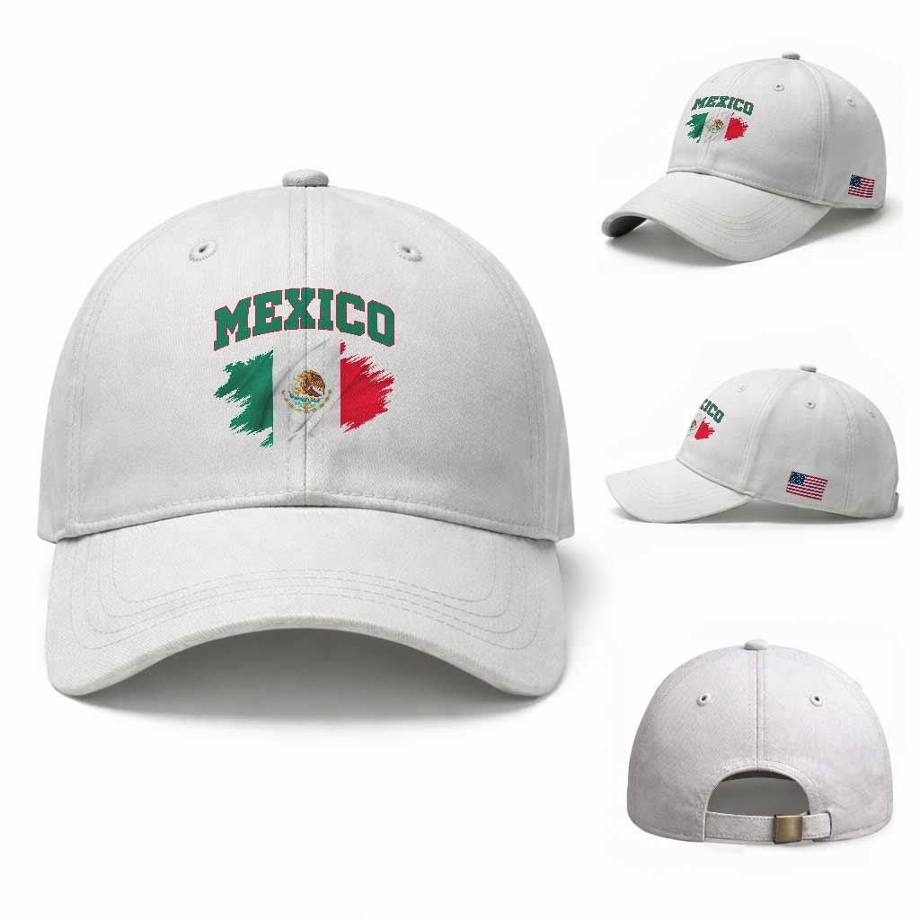 Retro Vintage Mexico Flag Baseball Cap Mexican Pride Gift