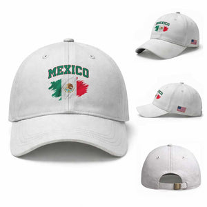 Retro Vintage Mexico Flag Baseball Cap Mexican Pride Gift