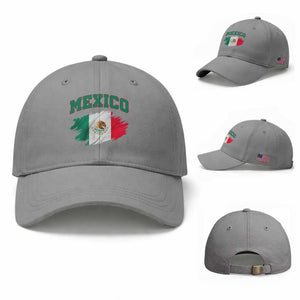 Retro Vintage Mexico Flag Baseball Cap Mexican Pride Gift