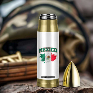 Retro Vintage Mexico Flag Bullet Tumbler Mexican Pride Gift