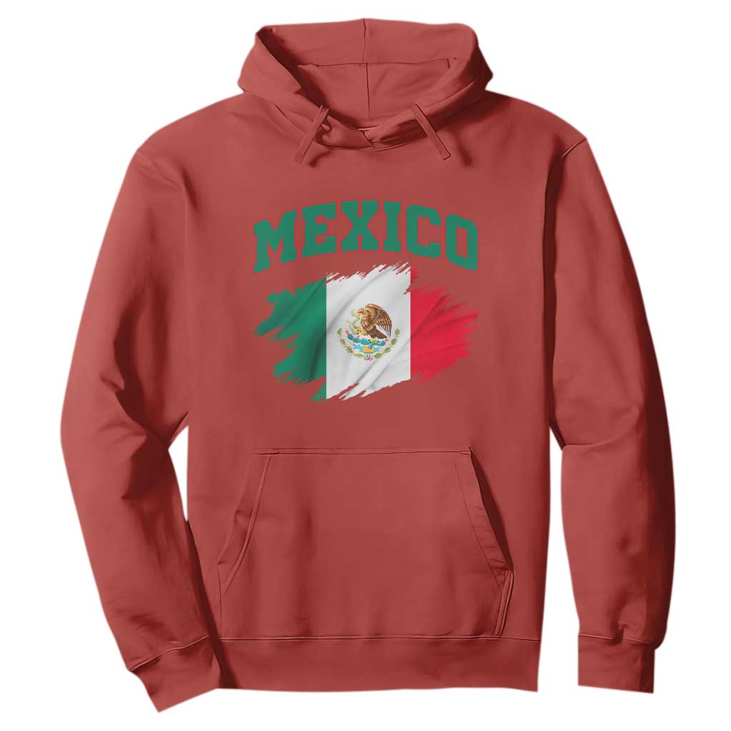 Retro Vintage Mexico Flag Hoodie Mexican Pride Gift