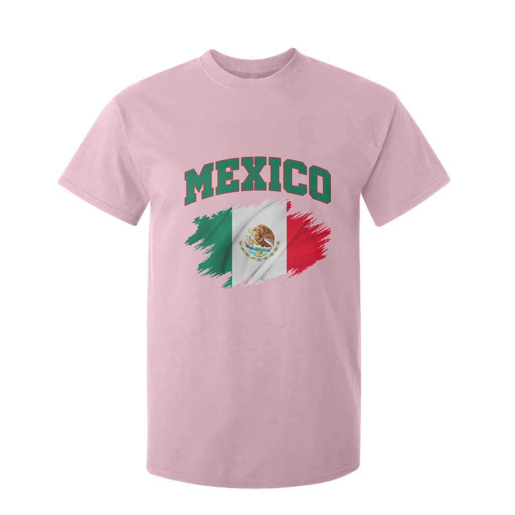 Retro Vintage Mexico Flag T Shirt For Kid Mexican Pride Gift