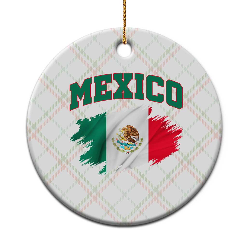 Retro Vintage Mexico Flag Ceramic Ornament Mexican Pride Gift